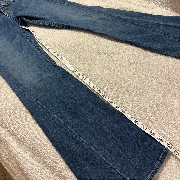 True Religion Joey Distressed Bootcut Flare Jeans Y2K 00s  Flap Pocket Boot Leg - Picture 8 of 14